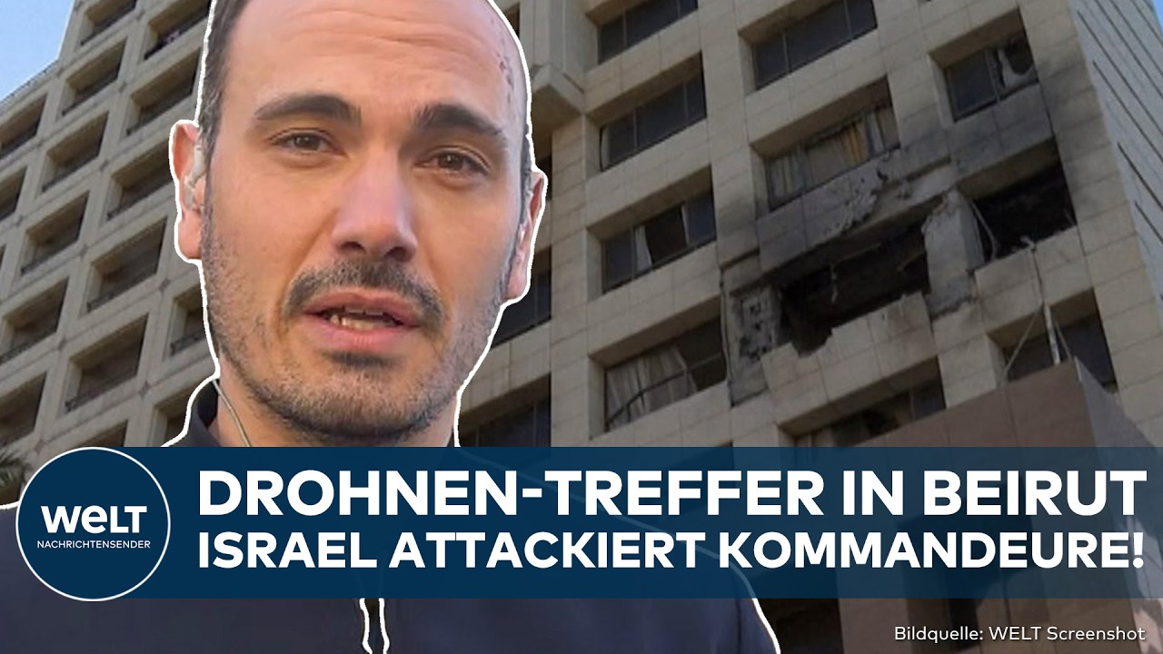 LIBANON: Drohnen-Treffer in Hotel! Israel führt Schlag gegen Militär in Beirut durch