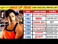 Arjun Sarja Hits And Flops All Movies List 1981 2023 Vinsent Kannada
