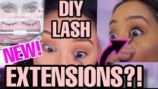 NEW KISS FALSCARA REVIEW! KISS FALSCARA-DRUGSTORE LASH EXTENSIONS?- DIY DRUGSTORE LASH EXTENSIONS