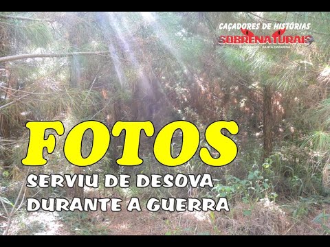 SLIDE DE FOTOS - LOCAL ONDE ERA JOGADO OS CORPOS DURANTE A GUERRA