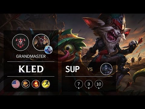 Kled Support vs Shen - NA Grandmaster Patch 9.23