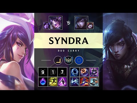 Syndra Carry vs Aphelios - EUW Challenger Patch 25.15