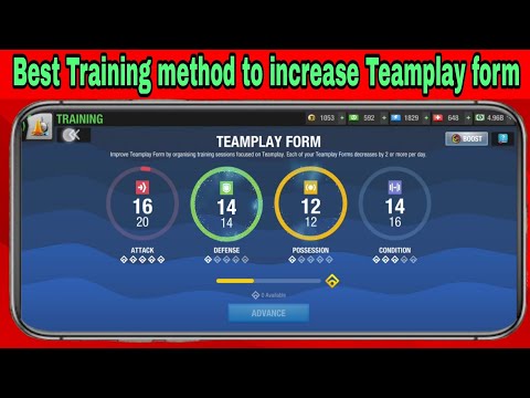 Best Training method to increase Teamplay form easily without losing condition in Top Eleven 2024