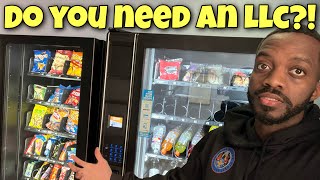 do you need an LLC for a VENDING MACHINE BUSINESS?