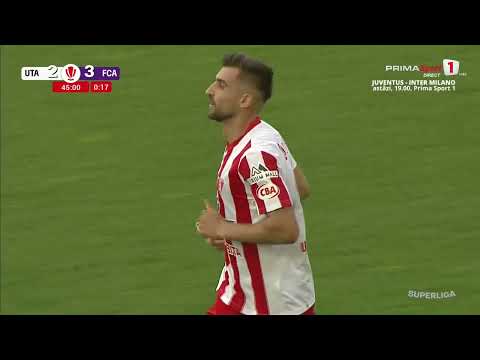 GOOOL! UTA - FC Argeș 2-3. Meci relansat la Arad! Briceag deviază o minge în propria poartă