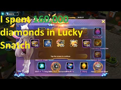 Pokeland Legends - I spent 160,000 diamonds in Lucky Snatch. And that's what won