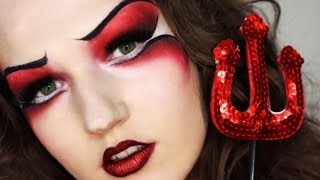RED HOT DEVIL Makeup & Costume Halloween Tutorial