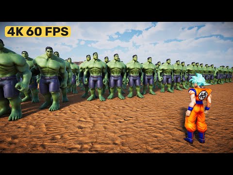Super Saiyan Blue Goku vs 1000 Every Unit  — Ultimate Epic Battle Simulator 2 — UEBS 2