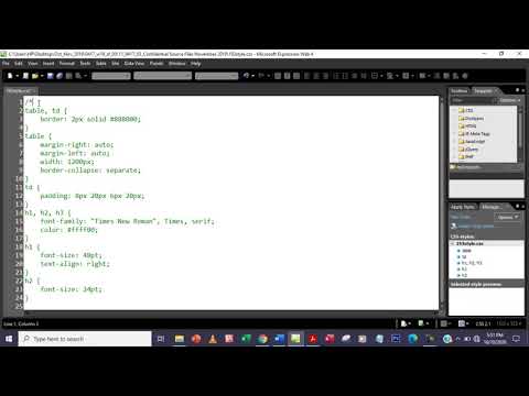 IGCSE ICT Website Authoring October/November 2019 | Ms Expression Web