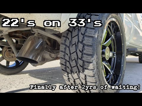 Finally got the hostile alphas mounted on the toyos A/T2's! but got some bad news..