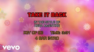 Reba McEntire - Take It Back (Karaoke)