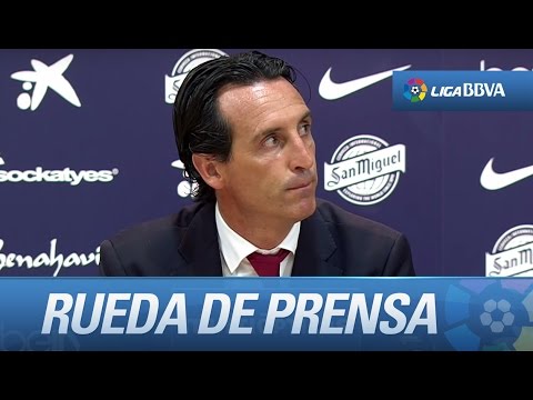 Rueda de prensa de Emery tras el Málaga CF (0-0) Sevilla FC