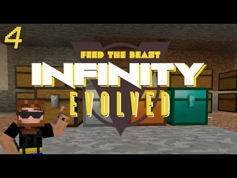 Minecraft: FTB Infinity Evolved - Ep.4 - Diamond Chests!