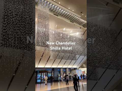 Shilla hotel new Chandelier #shilla #fivestarhotels #hotelreview #chandelier