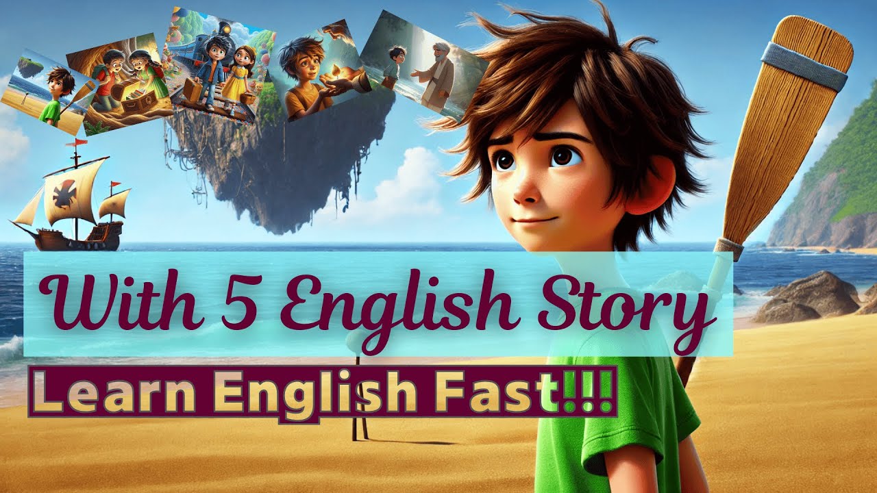 "English Learning Made Fun – 5 Magical Stories for Kids!" ⭐ 5 English Story