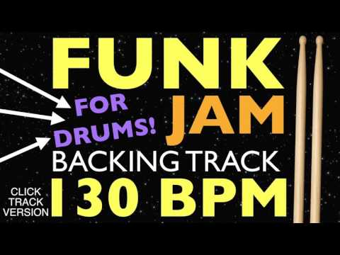 Funk Backing Track For Drums With A Metronome