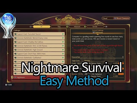 Easy Method Nightmare Survival - FF7 Rebirth (Required for 7 Star Hotel Trophy)