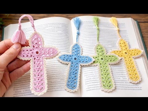Free Crochet Cross Bookmark Pattern