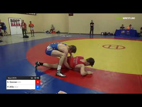 2018 Marine Corps US Open/UWW Junior Greco Roman 55 Con 8 #1 - Sean Sesnan (WBC) Vs. Patrick Allis