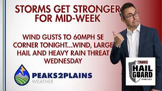 Cooler Wednesday, but a Better Setup for Severe Storms East of the Mountains