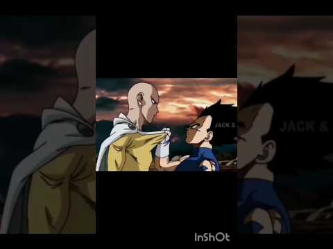 If vegeta fight saitama 😂 ☠️ #dragoball #anime #saitama #vegeta