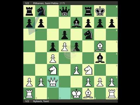 Nyback, Tomi - Pitkanen, Sami Pekka || Helsinki 1998 @chessbuddies 🔴 #TomiNyback