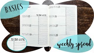 WEEKLY SPREAD #2 | Bullet Journal Anleitung | deutsch