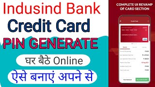 How to Generate IndusInd Bank Credit Card PIN