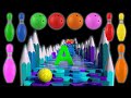 Learn Alphabet And Colors With Fun Bowling Ball And Kinetic Sand Letters Bowling Pins Adventure