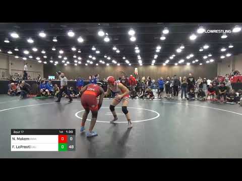 144 Lbs Rr Rnd 4 Nina Makem Minnesota Dual Vs Francesca LoPresti California Blue