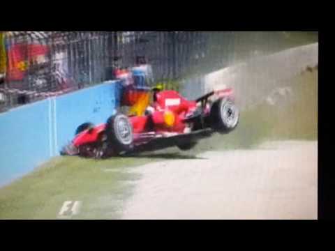 Monza 2007 Kimi Räikkönen FP3 Huge Crash