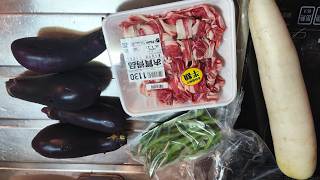 なすと牛肉のみぞれ煮 光のおじさんお料理実況 【いんげんと高野豆腐のたいたん】【ハンバーガー】