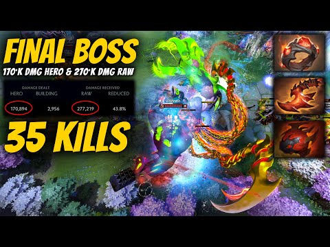 SUPER INTENSE 70MIN GAME - 8K FINAL BOSS PUDGE 170K DMG DEALT & 270K DMG RECEIVED | Pudge Official