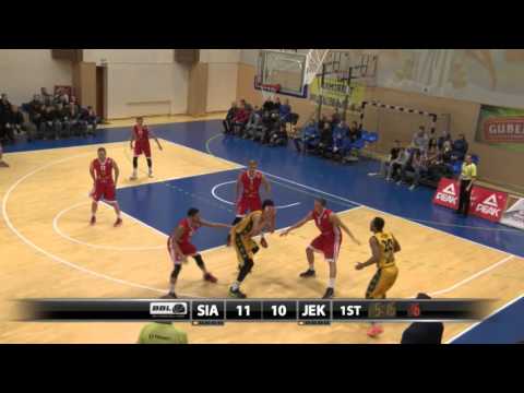 BBL: "Šiauliai" - "Jekabpils" 2016 03 01 rungtynių įrašas