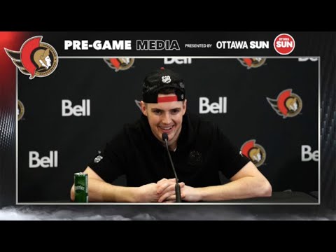 Drake Batherson pre-game availability — March 26, 2022