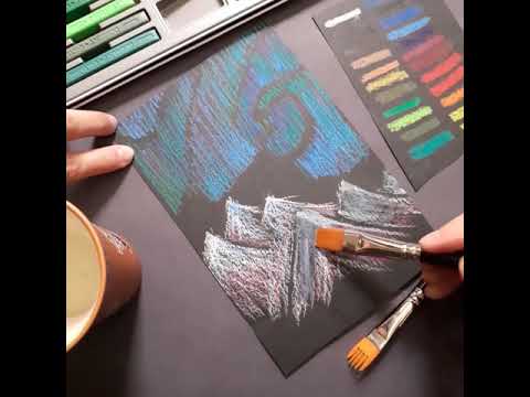 Vídeo do produto Bloco Inktense Aquarelável 12 Cores Estojo Lata