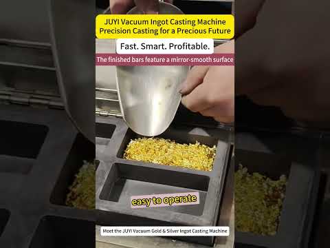 how to make mirror shine gold bars with JUYI Vacuum Gold & Silver Ingot Casting Machine
