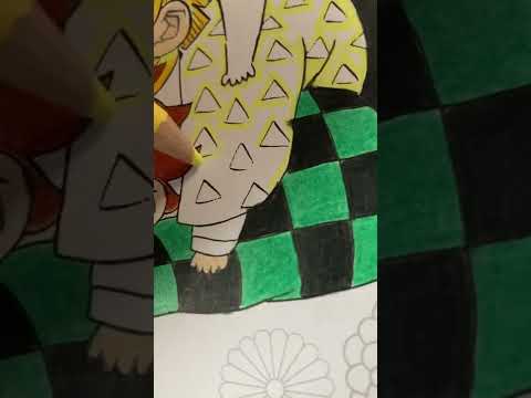 🔥 DEMON SLAYER COLORING BOOK 1 🔥(TOOK ME 5 HOURS)
