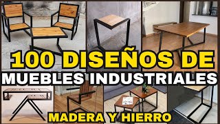 100 IDEAS de MUEBLES en MADERA y HIERRO 🪵⚙️ | Carpintería Moderna para