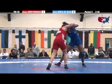 58 KG RR5 - Anna Zwirydowska (POL) vs Joice Souza Da Silva (BRA)