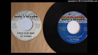 Motown 45: The Supremes &quot; (Your Gone But) Always In My Heart&quot; Motown 1068 Oct 1964