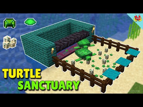 SUPER SIMPLE Turtle Farm for Minecraft (Turtle Scute / Turtle Eggs)