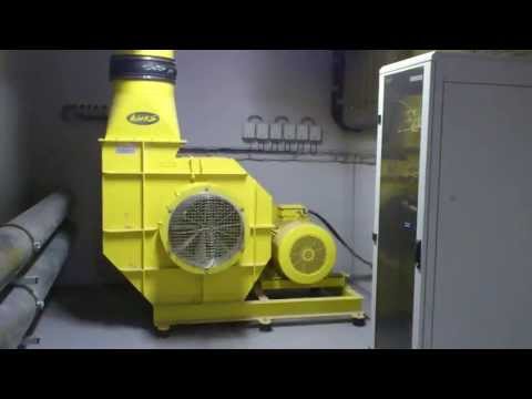 Swimming pool wave machine fan startup (70kW)