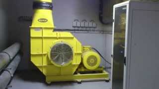 Swimming pool wave machine fan startup (70kW)