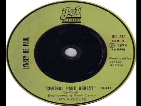 Lynsey De Paul   Central Park Arrest 1974