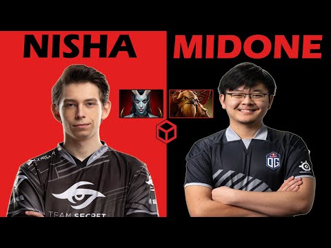 [MID] Secret.Nisha Queen Of Pain Full Game Perspective vs OG.Midone Earthshaker | Secret OG Dota 2