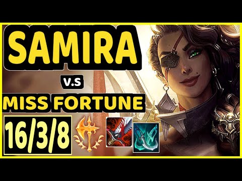 JAVAAA (SAMIRA) vs MISS FORTUNE - 16/3/8 KDA BOTTOM ADC GAMEPLAY - EUW Ranked GRANDMASTER