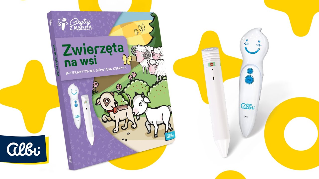 Interaktywna książka „Zwierzęta na wsi” z serii Czytaj z Albikiem