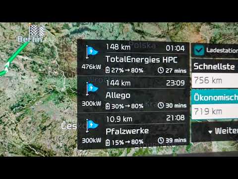 KIA EV6 Update 2023 Ladeplanung mit State of Charge (Prozentanzeige)