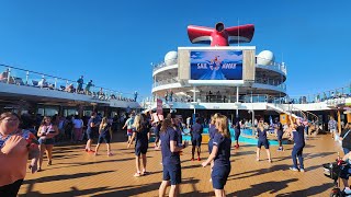 TJsDestinations is live Carnival Radiance sail away party to Hawaii